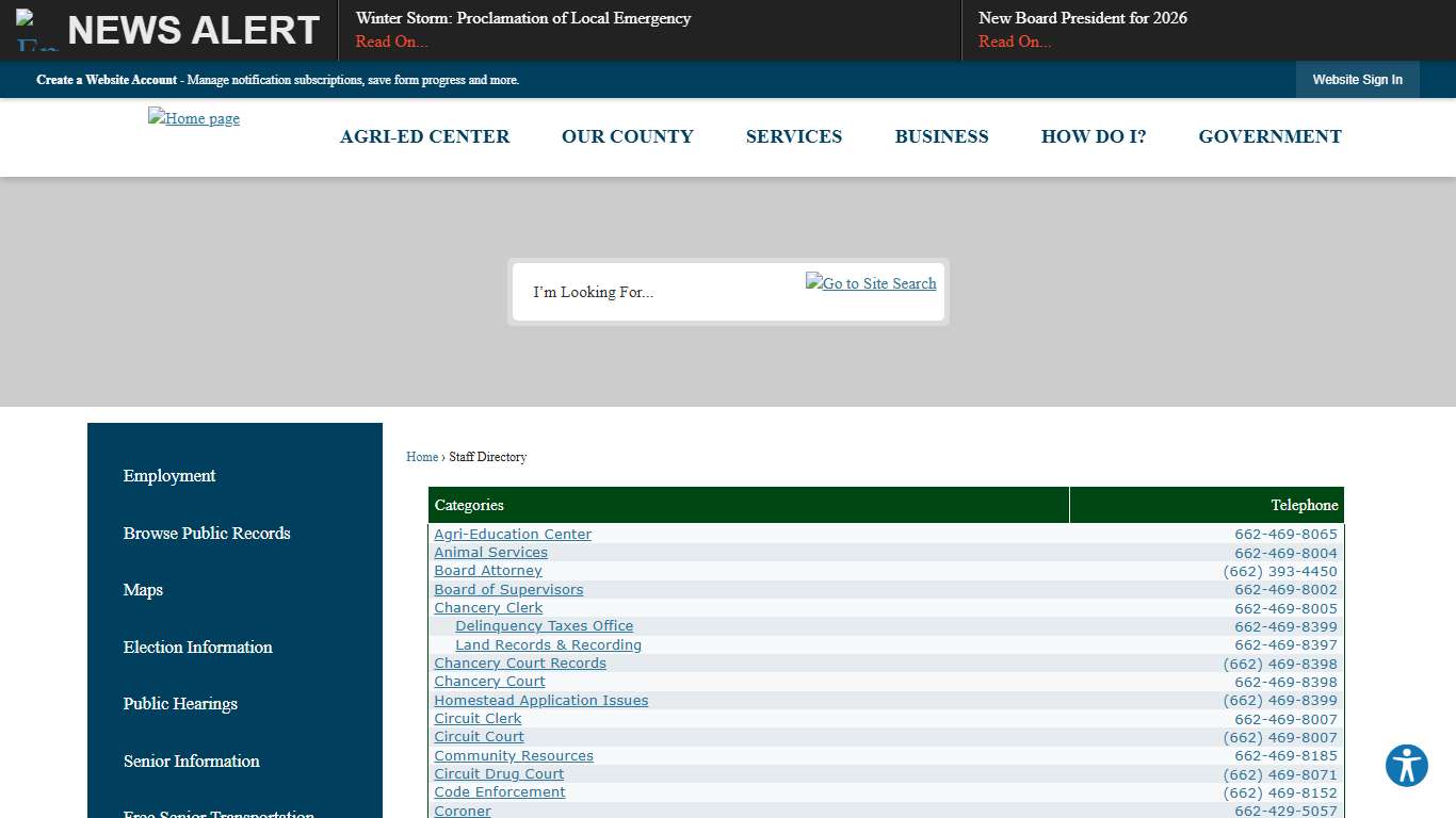 Staff Directory • DeSoto County, MS • CivicEngage